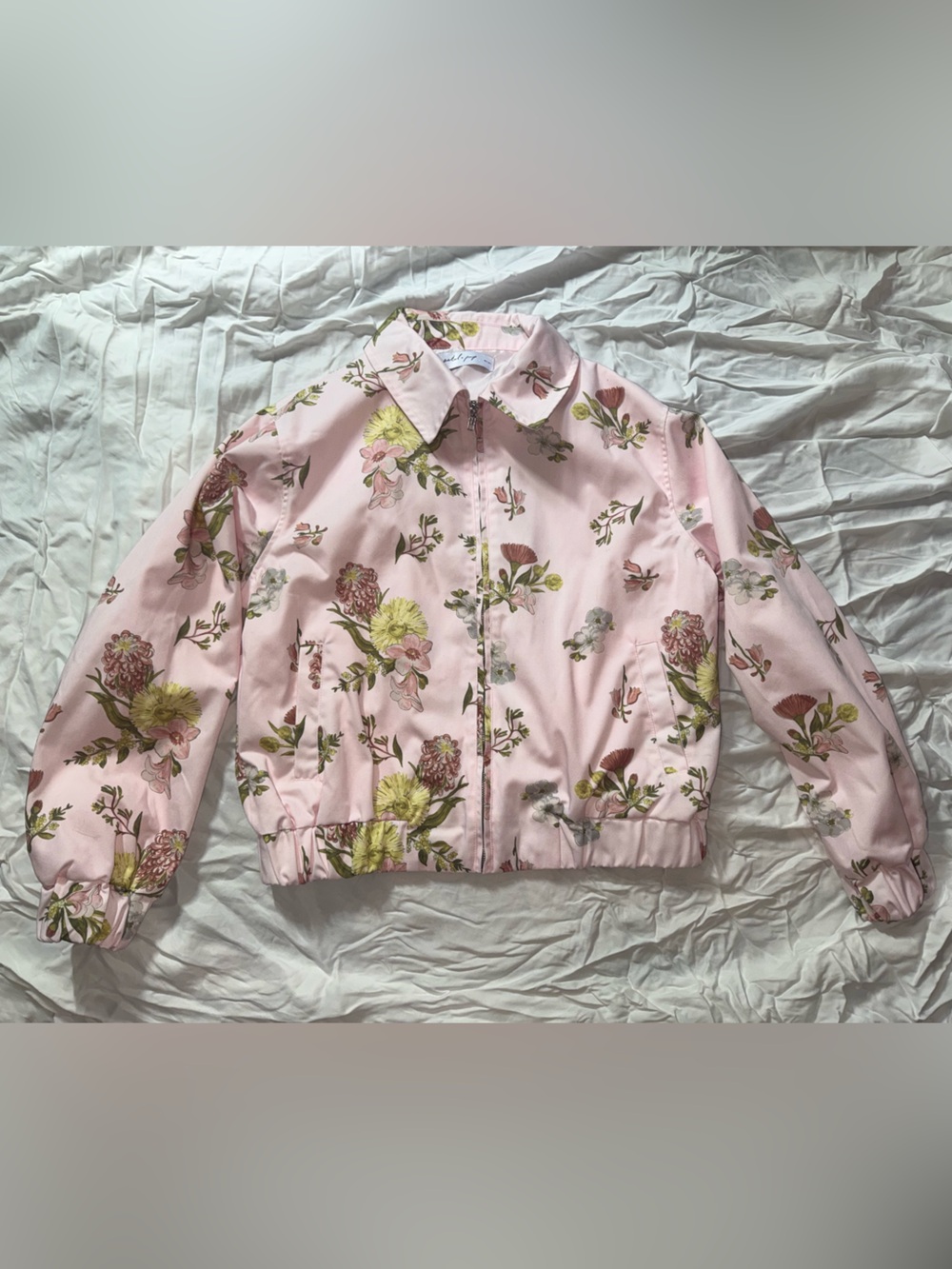 Petal & Pup Pink Floral Bomber Jacket